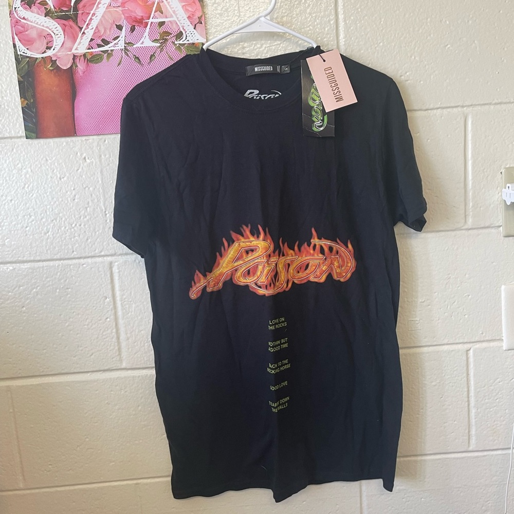 Black Poison Graphic Oversized T-shirt - Picture 2 of 5